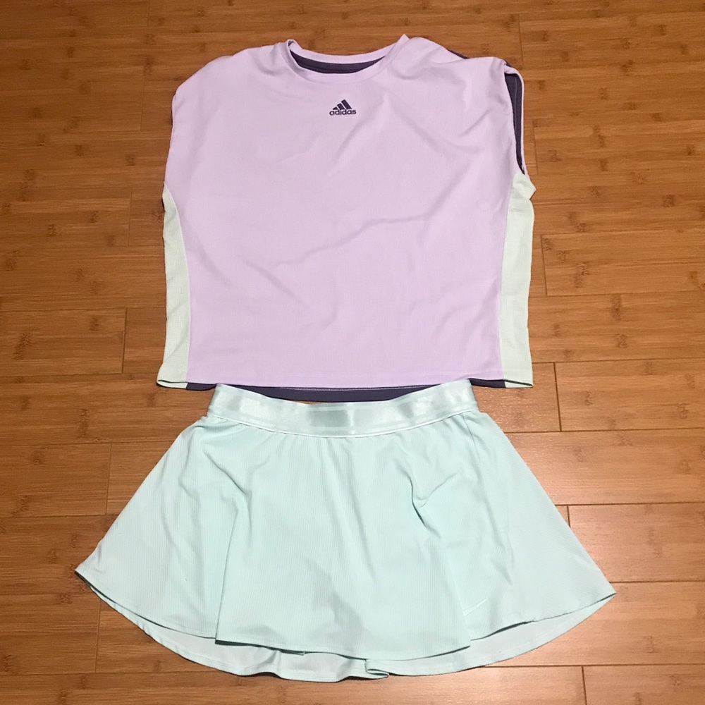 Adidas top (L) & Nike skort (L)